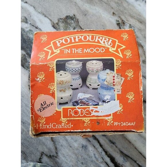 Vintage Robeson Electric "In the Mood" Potpourri Ceremic‎ Wax Melt Jar - Picture 6 of 12